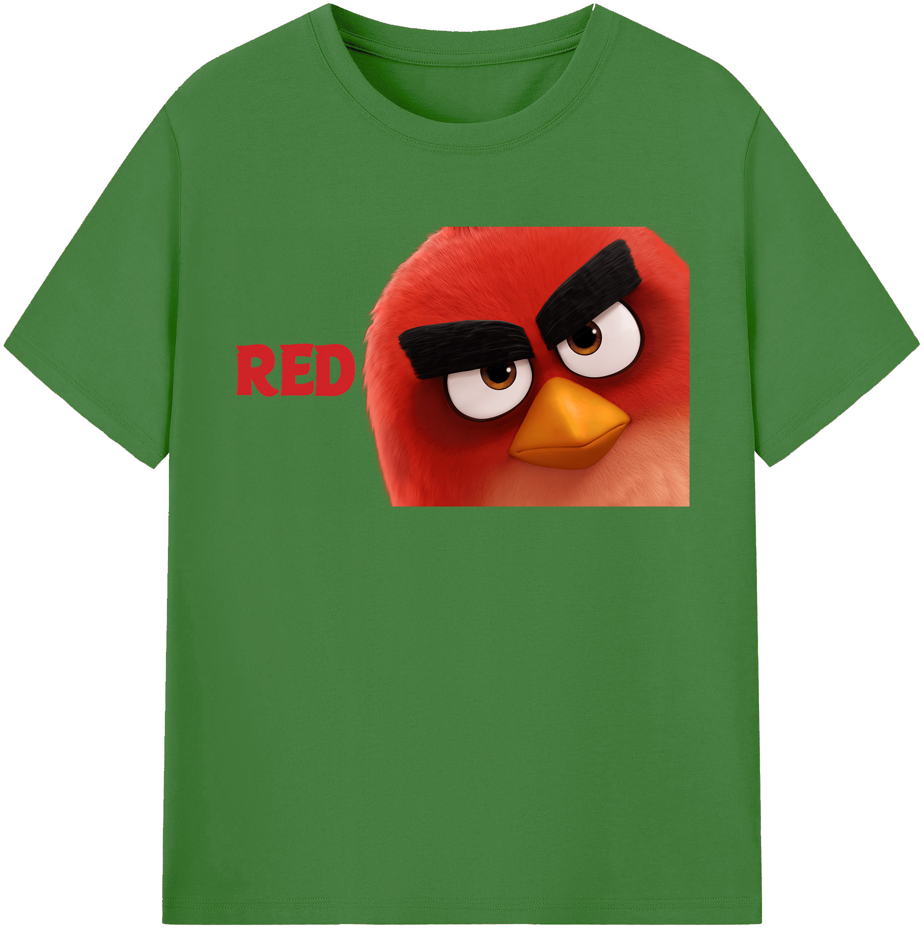 （画像用） Angry Birds アングリーバード レディースカジュアルプリントTシャツ（綿100％）